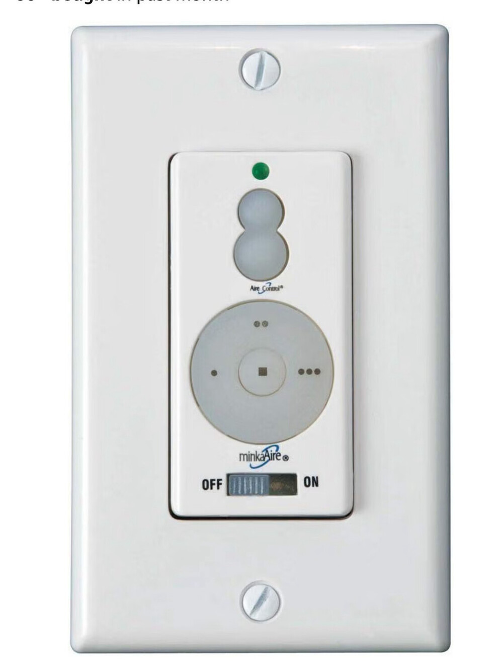 Minka Aire WC400 DC Wall Control or Remote w/Full Function, White
